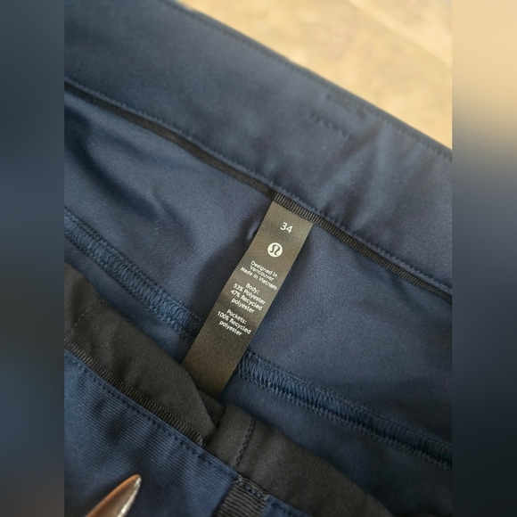 Mens Lululemon Athletica Deep Blue Pants Sz 34 - Picture 2 of 4